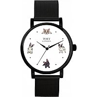 French Bulldog Batons Watch Ladies 38mm Case 3atm Water Resistant Custom Designed Quartz Movement Luxury Fashionable