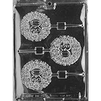 Cybrtrayd 30th Lolly Chocolate Candy Mold with Exclusive Cybrtrayd Copyrighted Chocolate Molding Instructions