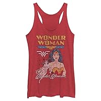 Warner Brothers Woman Vintage Wonder Women's Racerback Tank Top