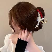 11Cm Rhinestone Hair Claw Hair Crab Hairpin For Ladies Women Pearl Ponytailtail Styling Tools Hair Clip Accessories 2669a