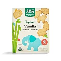 365 by Whole Foods Market, Organic Multi Pack Vanilla Animal Cookie, 6.3 Ounce