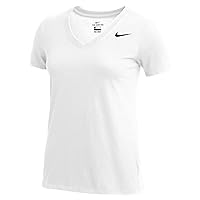Nike Womens DRI-FIT Short Sleeve V-Neck