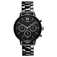 MVMT Nova - Dual Timezone Women’s Wristwatch - Minimalist Dress Watch for Women - 3 ATM/30 Meters Water-Resistant Timepiece - Stainless Steel Analog Women’s Watch with Interchangeable Bands - 38mm