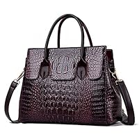 Women Leather Handbags Women Crocodile Luxury Handbags Women Bags Designer Crossbody Bags Female Retro Tote Handbags