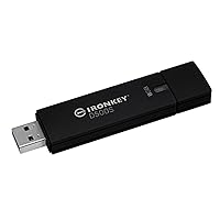 Kingston Ironkey D500S 8GB Encrypted Flash Drive | Dual Hidden Partition | FIPS 140-3 Level 3 | XTS-AES 256-bit | BadUSB and Brute Force Protection | Multi-Pin Option | IKD500S/8GB