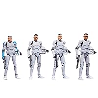 Star Wars The Vintage Collection Phase I Clone Trooper 3.75-Inch-Scale Collectible Action Figure 4-Pack Set F5554 Multicolor by Hasbro Ages 4 and Up
