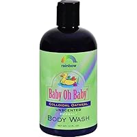 Baby oh Colloidal Oatmeal Body Wash Unscented - 12 Oz, 2 pack