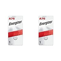 Energizer A76 Battery, A76BP Battery (1 Battery Count) (Pack of 2)
