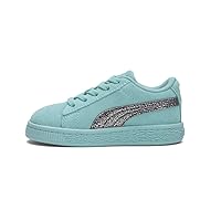 Puma Toddler Girls Suede Aurora Lace Up Sneakers Shoes Casual - Blue