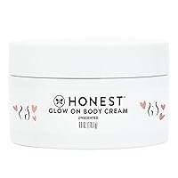Honest Mama Glow On Body Cream | Hydrates, Firms, + Tightens Skin | Shea Butter, Avocado Oil, Vitamin E | 6 oz