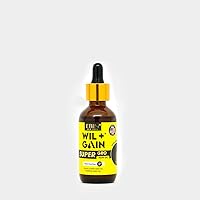 Super Gro Hair Oil | Black Cumin Seed Oil + Pumpkin Seed Oil | Double Strength Hair Growth, Renewing strength, and moisture | 100% Natural Oil Wil+Gain Super Gro Hair Oil 2oz/ 60ml (Rejuvenating)