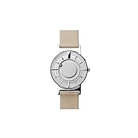 Unisex BR-Edge-SV Bradley Edge Silver Stainless Steel Case Tan Leather Band Silver Dial Watch
