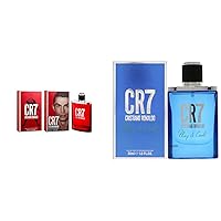 Cristiano Ronaldo - Eau De Toilette Cologne- Woody & CR7 Play It Cool - Blends Bright Citruses And Aromatic Fougere Notes - Fresh