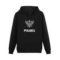 Poland Flag with Polish Eagle Athletic Hoodies Long Sleeve Pullover Hooded Sweatshirt Top For Youth