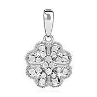 SHOP LC Diamond 925 Sterling Silver Platinum Plated Bridal Anniversary Pendant for Women Jewelry Ct 0.25 Birthday Mothers Day Gifts for Mom
