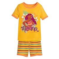 Disney Moana Short PJ PALS for Girls, Size 10 Multicolored