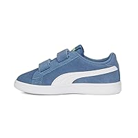 Puma Kids Boys Smash V2 Suede Slip On Sneakers Shoes Casual - Blue