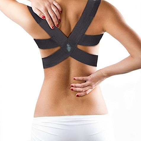 Berlin & Daughter Posture Corrector - Fully Adjustable Breathable Clavicle Chest Back Support Brace for Improves Posture & Provide Lumbar Support Back Pain Relief - Perfect for Men & Women - Medium