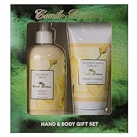 Camille Beckman Hand and Body Duet Set, Silky Body and Glycerine Hand Cream, French Vanilla
