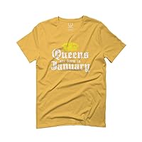 The Best Birthday Gift Queens are Born in January for Men T Shirt