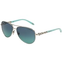 Tiffany TF3049B - 6001-9S Silver TF3049B Pilot Sunglasses Size 58mm