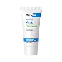 QUIYUM Hyaluronicacid Moisturizing Facial Cleanser, Hydrating Foaming Cream Cleanser Gentle Cleansing Pores,Sensitive Skin Relaxing Facial Cleanser 1.76oz (1pcs)