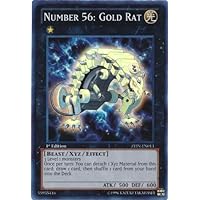 YU-GI-OH! - Number 56: Gold Rat (ZTIN-EN013) - 2013 Zexal Collection Tin - 1st Edition - Super Rare