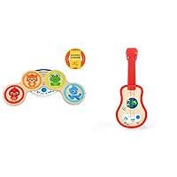 Award Winning Magic Touch Musical Play Set Drum & Ukulele Wooden Musical Toy