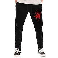 Otep Hydra Boy's Fashion Baggy Sweatpants Lightweight Workout Casual Athletic Pants Open Bottom Joggers