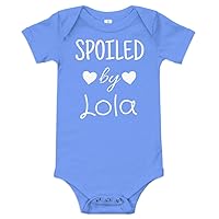Spoiled by Lola Baby Short Sleeve one Piece Filipino Baby (Multiple Colors)