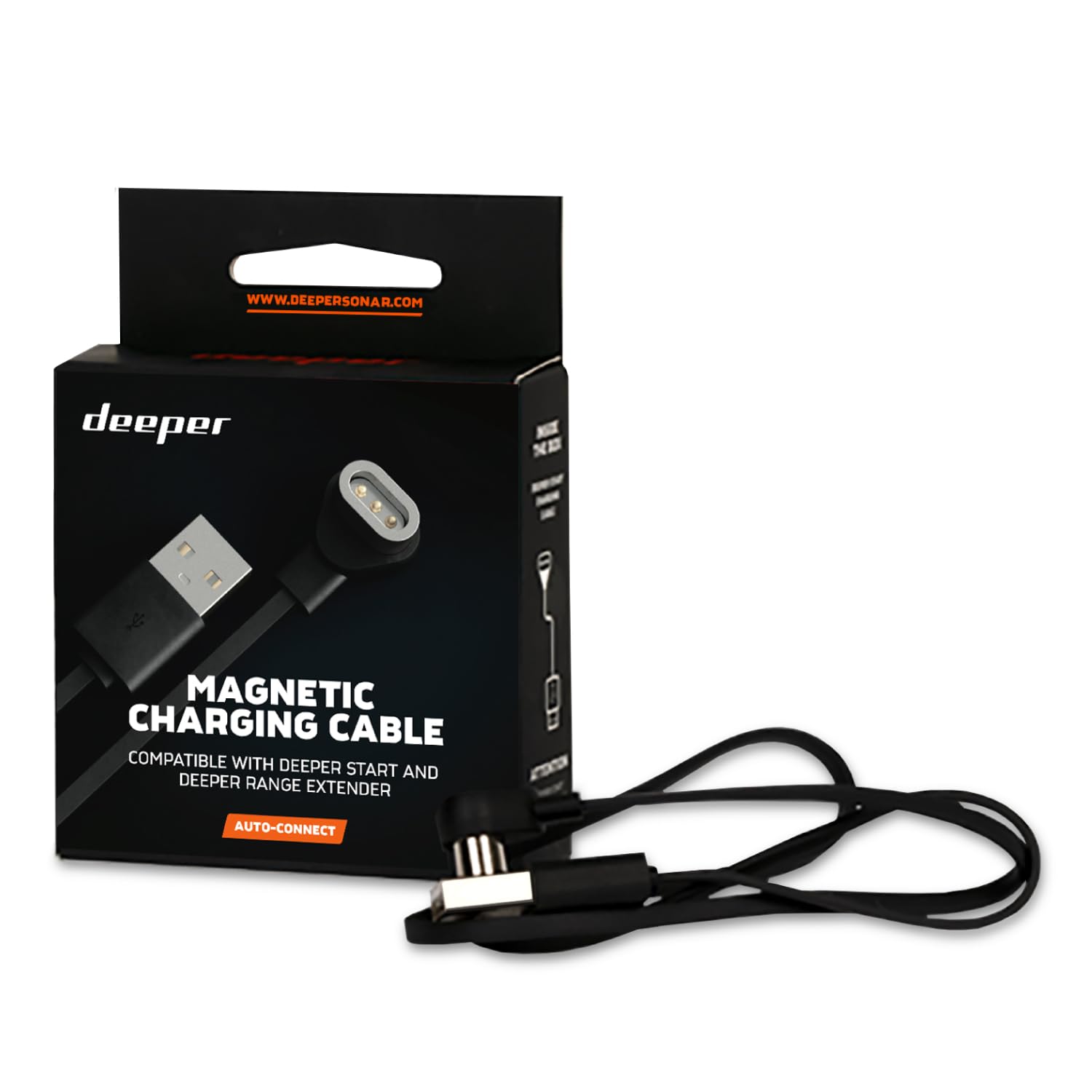 Deeper Magnetic USB Charging Cable Start Smart Sonar Fish Finder