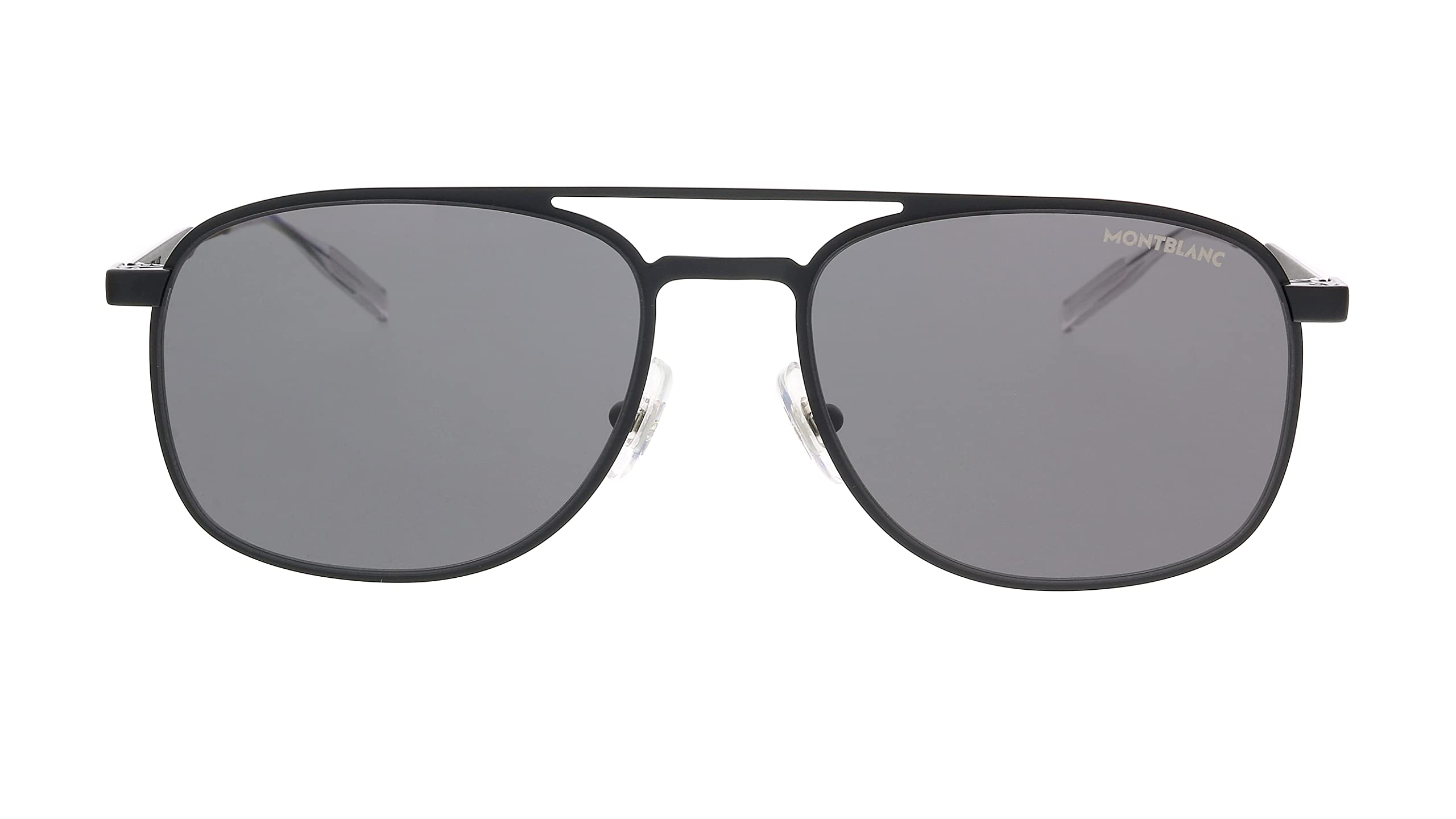 Montblanc MB0143S-001 Black Aviator Sunglasses for mens