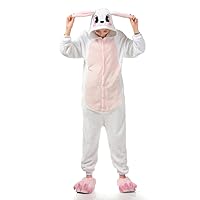 White Rabbit Cosplay Pajamas Anime Costume Homewear Lounge Wear S-XL