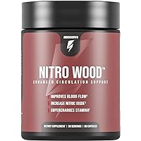 Nitro Wood Enhanced Circulation Support | Supports Healthy Blood Flow | Nitric Oxide Supplement | Natural Immune Support |
