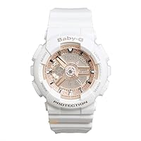 Casio Baby G Baby-G Digital Ladies Watch BA-110-7A1 White, orange