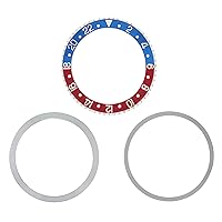 Ewatchparts ROTATING + BEZEL + INSERT COMPATIBLE WITH ROLEX OLD GMT BLUE/RED 1670 1675 16750 16753 16758