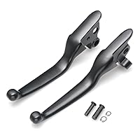 Hand Control Lever Brake Clutch Levers Compatible with Harley Touring Electra Glide, Road Glide,Street Glide, Road King 2008-2013 (Black)
