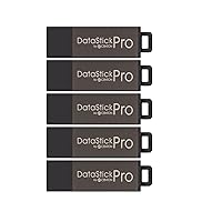 Centon DataStick Pro USB 2.0 Flash Drive 4GB x 5, Grey