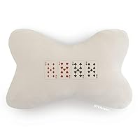 9 Heart Spade Diamond Club Pattern Car Trim Neck Decoration Pillow Headrest Cushion Pad