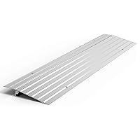 EZ-ACCESS TRANSITIONS 1 Inch Portable Self Supporting Aluminum Modular Entry Threshold Ramp Ideal for Doorways and Raised Landings