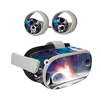 MightySkins Skin Compatible with Oculus Quest 2 - Space Horizon | Protective, Durable, and Unique Vinyl Decal wrap Cover | Easy to Apply, Remove, and Change Styles | Made in The USA