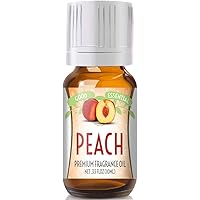 Good Essential – Professional Peach Fragrance Oil 10ml for Diffuser, Candles, Soaps, Lotions, Perfume 0.33 fl oz