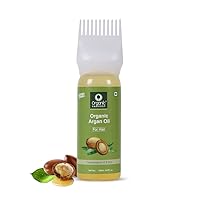 Organic Argan Hair Oil | For Men & Women | Cold-pressed Moroccan Argan Oil For Soft, Silky & Smooth Hair | 100% American Certified Organic | Sulphate & Paraben-free - 150ml