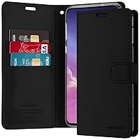 GOOSPERY Blue Moon Wallet for Samsung Galaxy S10e Case (2019) Leather Stand Flip Cover (Black)