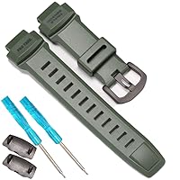 Soft Rubber Strap Replacement for Casio Protrek PRG260 PRG250 PRG550 PRW2500 PRW3500 Men's Waterproof Sport Resin Strap 18mm Watch Accessories
