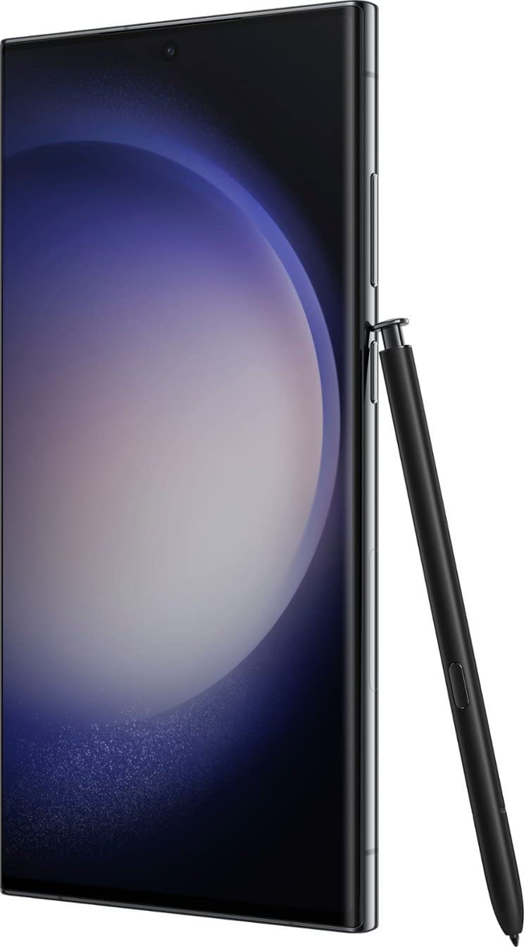 SAMSUNG Galaxy S23 Ultra 5G S9180 Dual 512GB 12GB RAM, 200 MP Camera, Factory Unlocked, NGP Wireless Charger Included – Phantom Black