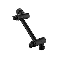 Matte Black Shower Head Extension Arm, 4 Inch Brass Shower Head Extender for Handheld Shower Head and Rainfall Shower Head, SE003BK