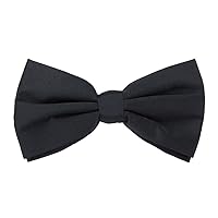 Brybelly Formal Black Casino and Poker Dealer Clip On Bow Tie