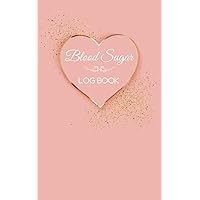 Blood Sugar Log Book: Diabetes Diary Logbook Small, Record Diary & Monitoring Weekly Blood Sugar Level, 2 Years | Heart and Gold
