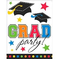 Amscan Grad Postcard Graduation Party Invitations, 5